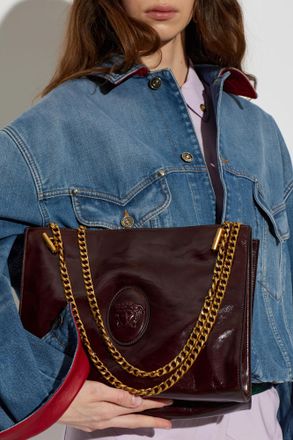 Versace Shoulder Bag Cabine, Womens, Burgundy