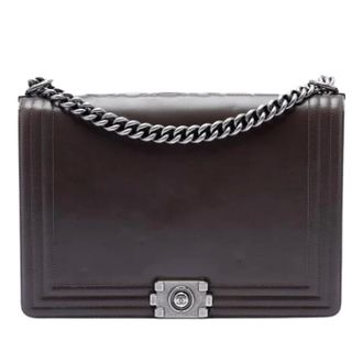 Chanel Pre-owned Boy Flap Bag - Dames - Pre-owned - Bruin - Maat: ONE Size Leer