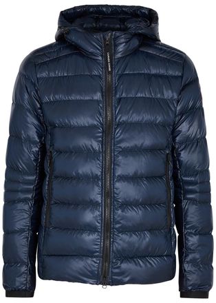 Canada Goose Crofton Navy Quilted Shell Jacket, Navy, Shell Jacket - Blue - XL