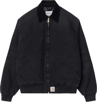 Carhartt Work in Progress OG Santa Fe Jacket - Heren - Bomber jackets - Zwart - XL - Katoen - Jassen