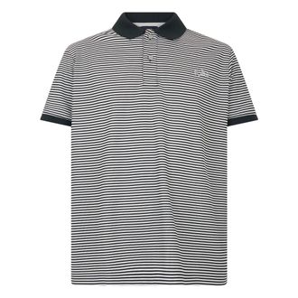 Paul & Shark Paul & Shark, Polo Shirts, male, Black, Size: L Striped Cotton Polo with Contrasting Collar