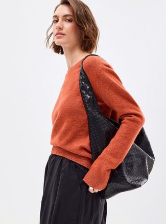 Contemporaine Womens Brushed boat-neck sweater