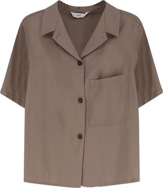 Hev&ograve; Overhemden, Dames, Beige, M, Polyester, Novoli Shirt
