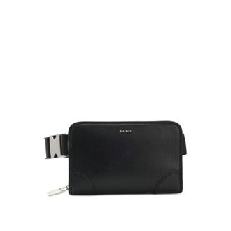 HUGO BOSS Crossbody bag with brushed silver hardware