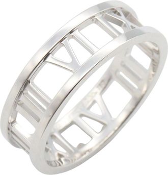 Tiffany & Co. Silver White Gold (18K) Band Ring (Pre-Owned)