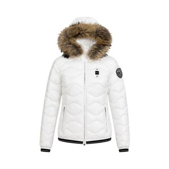 Blauer Dames, Jassen, Wit, Maat: XS Leer