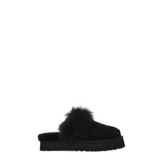 UGG Disquette Chalet - Dames - Pantoffels - Zwart - 39 EU - Wol - Schoenen