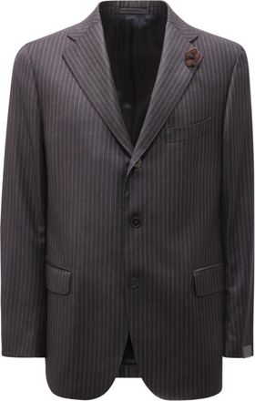 Lardini Heren, Jassen, Blauw, Maat: XL Wol