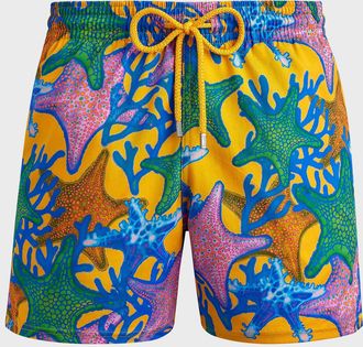 Vilebrequin Men & apos;s Glowed Star Swim Shorts