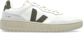 Veja Sneakers V-90 in rete - Bianco
