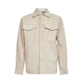 Lardini Light Jackets, male, Beige, Size: 2XL Light Jacket