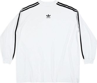 Balenciaga x adidas Long Sleeve T-shirt Oversized White 728789TNVA61156
