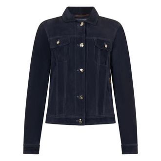 Moorer Denim Shirts, female, Black, Size: XS Elegant Jacket