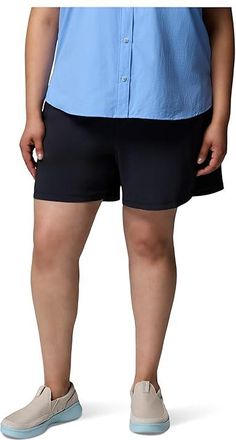 Columbia Plus Size PFG Castbacktm Shorts Womens Shorts Black : 3X 6, Elastane/Polyester