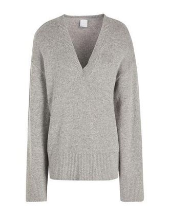 8 by YOOX RIBBED KNIT V-NECK OVERSIZED SWEATER