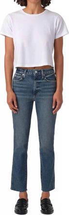 Amo Chloe Crop High Rise Jeans In Kismet