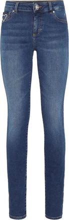 Philipp Plein Denim Jeggings Heart - Dames - Skinny Jeans - Blauw - W26 - Denim - Jeans