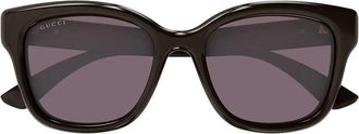 Gucci Oversized Square Acetate Sunglasses - Black