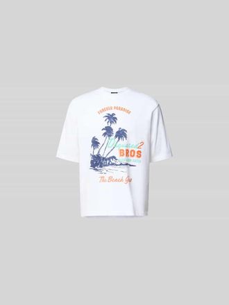 Dsquared2 Loose Fit T-Shirt aus reiner Baumwolle in Weiss, Gr&ouml;&szlig;e XL