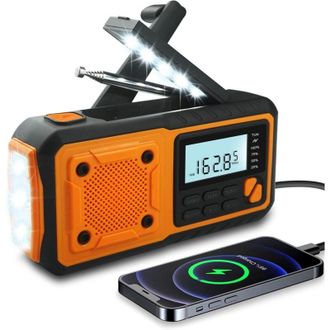 OEM 2023 &Uacute;ltima Radio De Emergencia, Radio De Manivela Solar Powerbank De 4000 Mah, Radio Meteorol&oacute;gica Port&aacute;til Am/fm/wb/noat, Alarma De Radio De Supervi