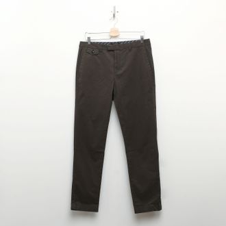 Ted Baker Mens Ted Baker Irvine Slim Fit Smart Trousers in Khaki