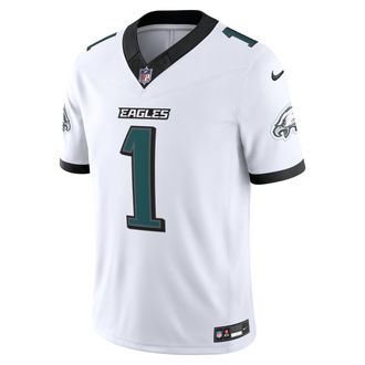 Nike Jalen Hurts Philadelphia Eagles Nike Mens Dri-FIT NFL Limited Jersey in White | 37NM0G5V86F-4T9