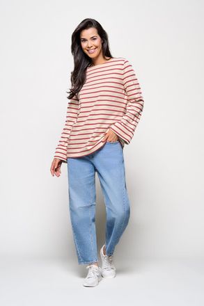 Mart Visser Caroline Tensen Chester Streep Top Ecru / Roze
