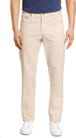 AG - Adriano Goldschmied SUD Print Slim Straight Leg Pants in Howe Ivory Dust at Nordstrom Rack, Size 31 X 32