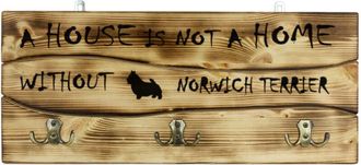 OEM Norwich Terrier - Percha Con Perro, Expositor De Medallas, Decoraci&oacute;n Del Hogar De Art-dog