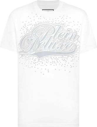 Philipp Plein T-shirt con strass - Bianco