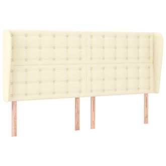 vidaXL Testiera Ad Orecchio Crema 203x23x118/128 Cm In Similpelle - Vidaxl