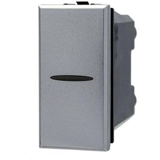 Trade Shop Trade Shop - Invertier 1p 16a Assiale Color Silver Compatible Con Bticino Axolut