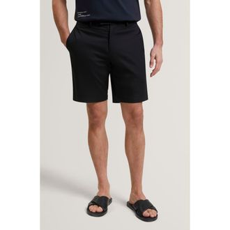 Ted Baker Loweton Slim Fit Stretch Cotton Chino Shorts in Black at Nordstrom, Size 32
