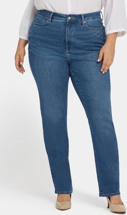 NYDJ Marilyn High Waist Straight Leg Jeans in Lake Notre-Dame at Nordstrom Rack, Size 14W
