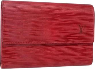 Louis Vuitton Pre-owned Vintage Leren Portemonnee - Dames - Vintage Accessoires - Rood - ONE Size - Leer - Vintage
