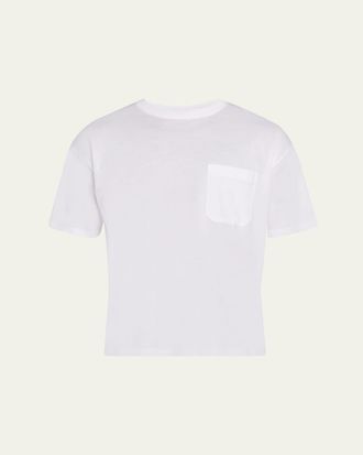 Frame Denim Mens Cotton Relaxed Pocket T-Shirt