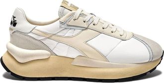 Diadora Elite Mesh Leren Sneakers - Dames - Sneakers - Wit - 36 EU - Leer - Schoenen