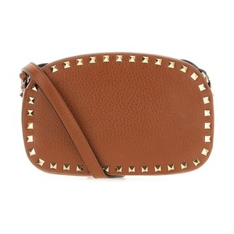 Valentino Garavani Rockstud Small Crossbody Bag - female - Valentino Garavani - Cross Body Bags - Brown - ONE SIZE - Bags