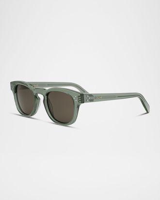 Celine Men & apos;s Acetate Round Sunglasses