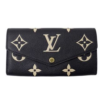 Louis Vuitton Monogram Empreinte Beige Noir Monogram Empreinte Wallet (Bi-Fold) (Pre-Owned)