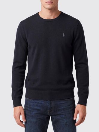 Polo Ralph Lauren Maglia girocollo in pura lana con iconico logo Pony ricamato