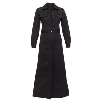 Maison Margiela Line 6 Cotton Carpenter Midi Dress