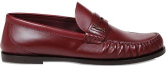 Saint Laurent Burgundy Leather Upper Mocassin