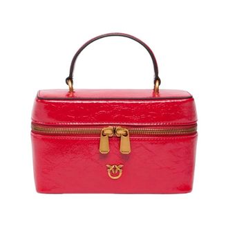 Pinko Vanity Soft Mini Crossbody - Dames - Mini tas - Rood - ONE Size - Leer - Tassen