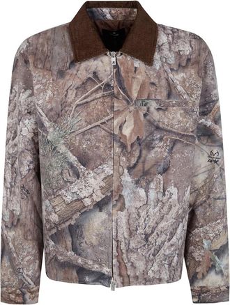Represent Real Tree Camo Trucker Jacket - Heren - Zomerjassen - Veelkleurig - S - Katoen - Jassen