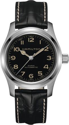 Hamilton Khaki Field Murph Automatic Bracelet Watch Gift Set, 42mm in Black at Nordstrom