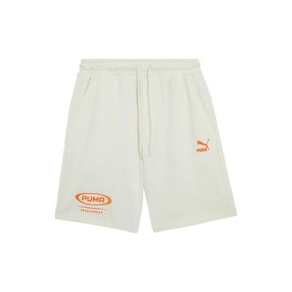 Puma Classics Dance Crew Logo Printed Short White Orange 627177-65