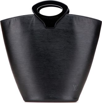 Louis Vuitton Pre-owned Womens Epi Soufflot Bucket Bag Classic - Black Leather - One Size