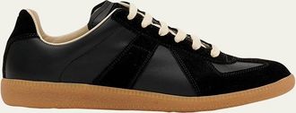 Maison Margiela Replica Suede & Leather Sneakers
