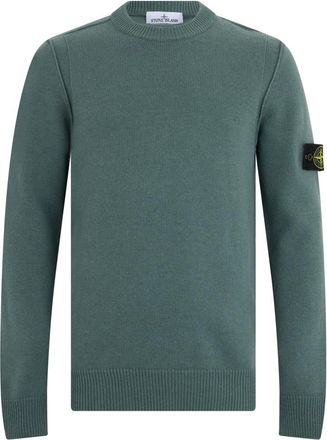 Stone Island Green Crew Neck Sweater